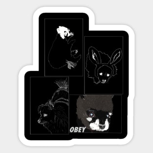 Obey Crew Lite 4 Dark Sticker